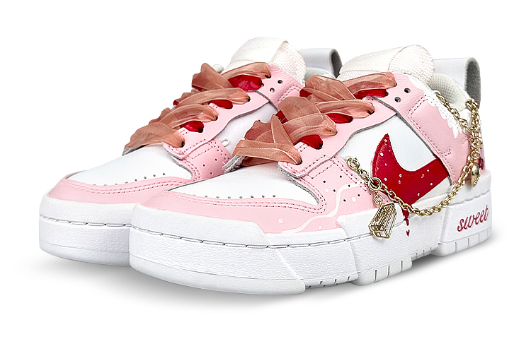 Lookbook (W) ナイキ ダンク ディスラプト ロー "桜絹" (カスタム) DO5219-111(Team叁-女款樱桃)