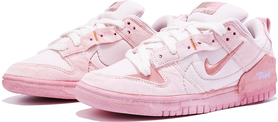 (W) 나이키 덩크 디스럽트 로우 '파스텔 핑크' (커스텀) DH4402-100(TeamTen-女款520浸染粉) Lookbook (W) 나이키 덩크 디스럽트 로우 '파스텔 핑크' (커스텀) DH4402-100(TeamTen-女款520浸染粉)