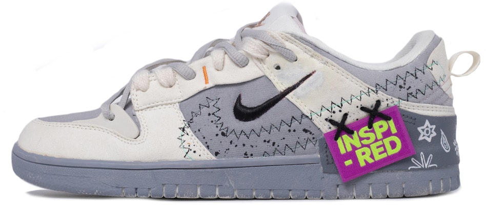 (W) 나이키 덩크 디스럽트 로우 '페이즐리 그레이' (커스텀) DH4402-100(TeamM-女款腰果花灰迹白灰) Buy (W) 나이키 덩크 디스럽트 로우 '페이즐리 그레이' (커스텀) DH4402-100(TeamM-女款腰果花灰迹白灰)