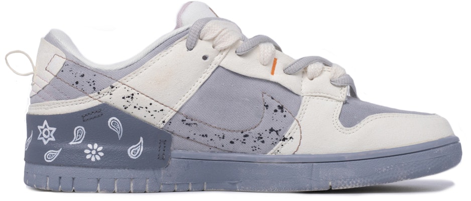 (W) 나이키 덩크 디스럽트 로우 '페이즐리 그레이' (커스텀) DH4402-100(TeamM-女款腰果花灰迹白灰) Order (W) 나이키 덩크 디스럽트 로우 '페이즐리 그레이' (커스텀) DH4402-100(TeamM-女款腰果花灰迹白灰)