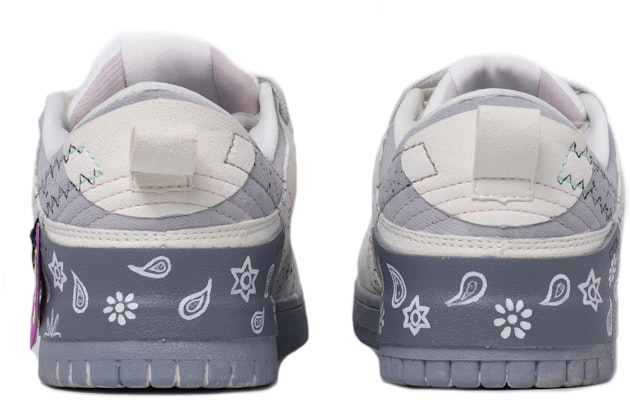 (W) 나이키 덩크 디스럽트 로우 '페이즐리 그레이' (커스텀) DH4402-100(TeamM-女款腰果花灰迹白灰) Shop (W) 나이키 덩크 디스럽트 로우 '페이즐리 그레이' (커스텀) DH4402-100(TeamM-女款腰果花灰迹白灰)