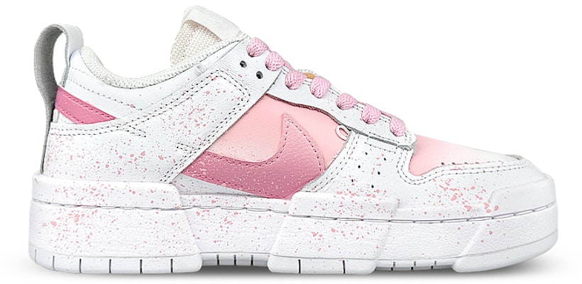 【訂製籃球鞋】Nike Dunk Disrupt Low 禮盒 襪子 粉紅爆炸 潑墨 漸變暈染 低筒 板鞋 女款 白粉 Order 【訂製籃球鞋】Nike Dunk Disrupt Low 禮盒 襪子 粉紅爆炸 潑墨 漸變暈染 低筒 板鞋 女款 白粉
