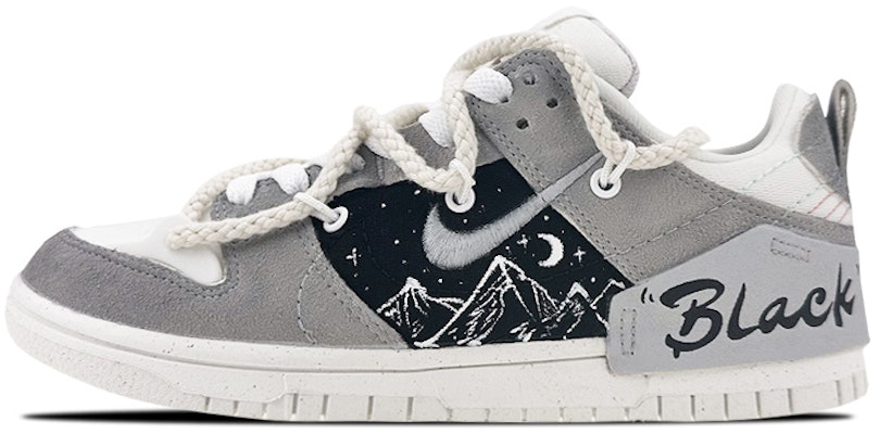 (W) 나이키 덩크 디스럽트 로우 '로프 그레이 블랙' (커스텀) DH4402-100(Team叁-女款山川月亮) Buy (W) 나이키 덩크 디스럽트 로우 '로프 그레이 블랙' (커스텀) DH4402-100(Team叁-女款山川月亮)