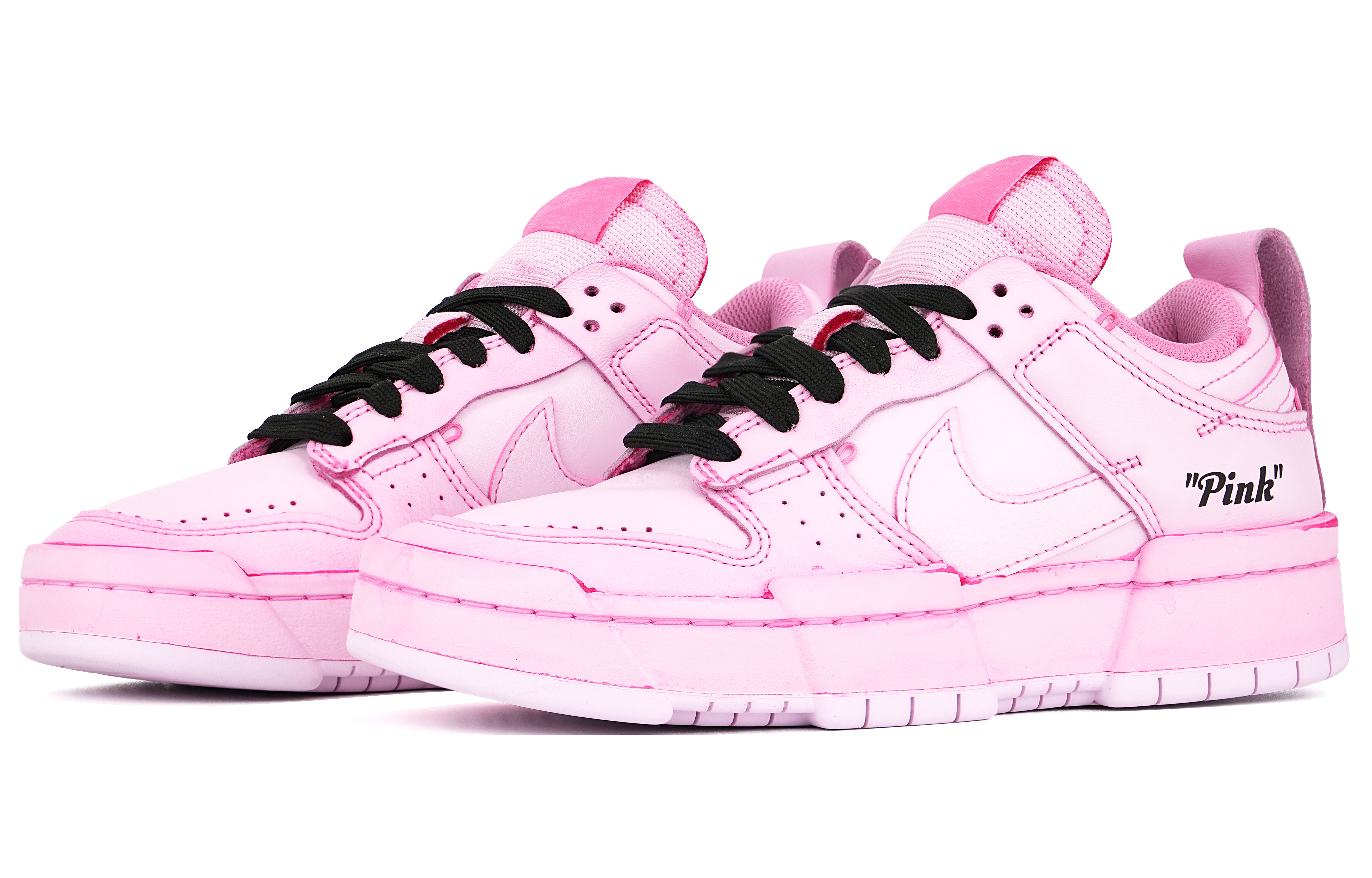 Lookbook (W) 【カスタムシューズ】ナイキダンクディスラプトロウ '夏Y2Kタイダイ ピンクブラック' 여성用 DO5219-111(TeamTen-女款粉黑pink)