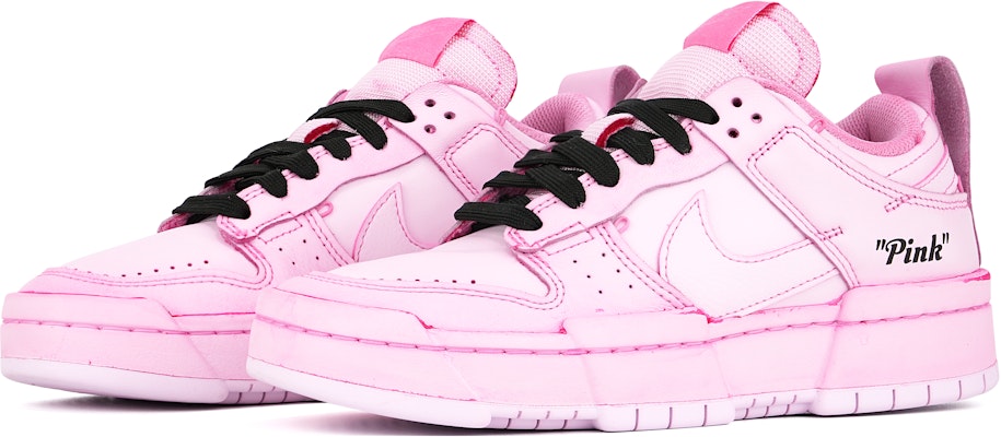 【客製化球鞋】Nike Dunk Disrupt Low 夏日 Y2K 染色 甜美冷酷 粉彩墨水 復古 低筒 滑板鞋 女款 粉黑 Lookbook 【客製化球鞋】Nike Dunk Disrupt Low 夏日 Y2K 染色 甜美冷酷 粉彩墨水 復古 低筒 滑板鞋 女款 粉黑