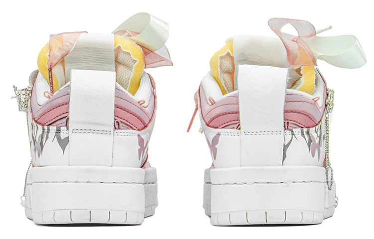 Shop 【定製球鞋】【預售】 Nike Dunk Disrupt 520 fzbb 手繪噴繪 蝴蝶圖案 板鞋 女款 粉色 特殊禮盒