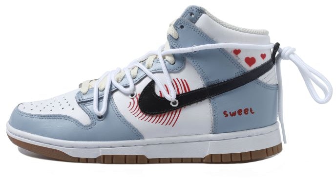 custom-shoes-women-nike-dunk-high-blue-love-heart-deconstructed