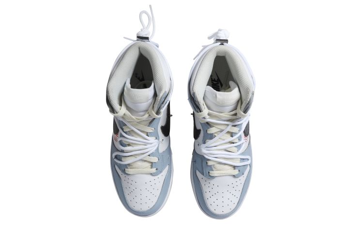 Shop (W) [定制鞋款] 耐克Dunk高帮'蓝色爱心解构' DD1869-109(Team拾玖-指纹爱心S-BOX)