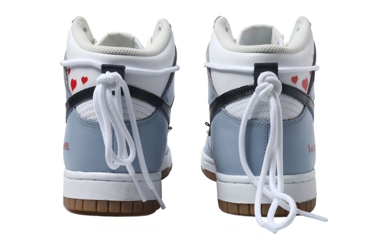 Purchase (W) [定制鞋款] 耐克Dunk高帮'蓝色爱心解构' DD1869-109(Team拾玖-指纹爱心S-BOX)