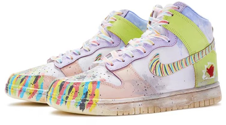 (W) 나이키 덩크 하이 "첫사랑 추억" (Nike Dunk High "Cheos-sarang Chueok") DD1869-108(TeamR-女款初恋回忆白绿) Lookbook (W) 나이키 덩크 하이 "첫사랑 추억" (Nike Dunk High "Cheos-sarang Chueok") DD1869-108(TeamR-女款初恋回忆白绿)
