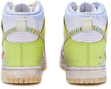 【訂製球鞋】Nike Dunk High 初戀回憶 手繪噴繪 高幫 板鞋 女款 白綠 Purchase 【訂製球鞋】Nike Dunk High 初戀回憶 手繪噴繪 高幫 板鞋 女款 白綠