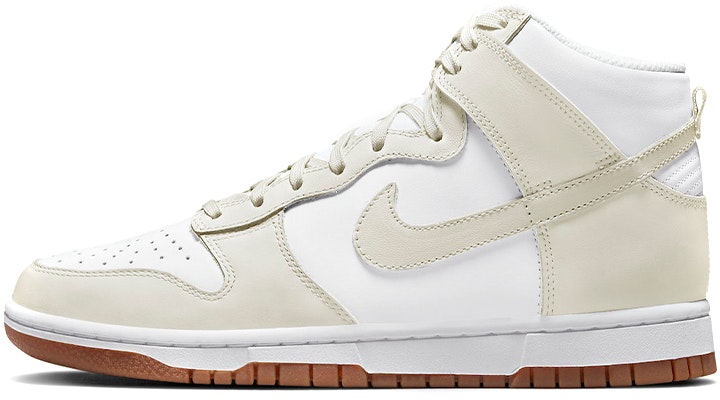 【客製化球鞋】Nike Dunk High 生膠底 做舊 甜甜圈 二次元 摩卡 巧克力 冰淇淋 復古 高筒 板鞋 女款 棕黃白 5