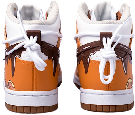 【客製化球鞋】Nike Dunk High 生膠底 做舊 甜甜圈 二次元 摩卡 巧克力 冰淇淋 復古 高筒 板鞋 女款 棕黃白 Purchase 【客製化球鞋】Nike Dunk High 生膠底 做舊 甜甜圈 二次元 摩卡 巧克力 冰淇淋 復古 高筒 板鞋 女款 棕黃白