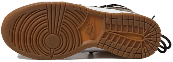 【定制球鞋】Nike Dunk High 生膠底 復古 格子貼布 愛心 二次元 摩卡 巧克力 高幫 板鞋 女款 棕白 Details for 【定制球鞋】Nike Dunk High 生膠底 復古 格子貼布 愛心 二次元 摩卡 巧克力 高幫 板鞋 女款 棕白