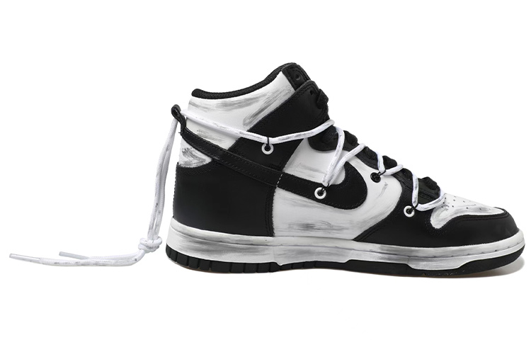 Order (W) 나이키 덩크 하이 '판다 레트로 크로스 블랙 화이트' (커스텀) DD1869-103(Team拾玖-高帮十字女S-BOX)