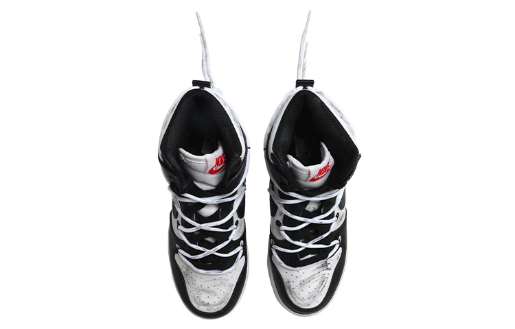 Shop (W) 나이키 덩크 하이 '판다 레트로 크로스 블랙 화이트' (커스텀) DD1869-103(Team拾玖-高帮十字女S-BOX)