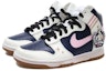 Lookbook 【訂製球鞋】 Nike Dunk High 小兔 少女 白藍 勛章 做舊 高幫 板鞋 女款 粉色