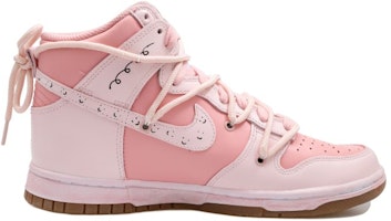 【訂製球鞋】 Nike Dunk High 小狗 笑臉 少女 漸變 做舊 高幫 板鞋 女款 粉色 Order 【訂製球鞋】 Nike Dunk High 小狗 笑臉 少女 漸變 做舊 高幫 板鞋 女款 粉色
