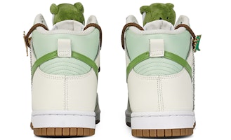 【訂製球鞋】Nike Dunk High 推薦 噴繪 情人節禮物 小恐龍 卡通 高幫 板鞋 女款 白綠 Shop 【訂製球鞋】Nike Dunk High 推薦 噴繪 情人節禮物 小恐龍 卡通 高幫 板鞋 女款 白綠