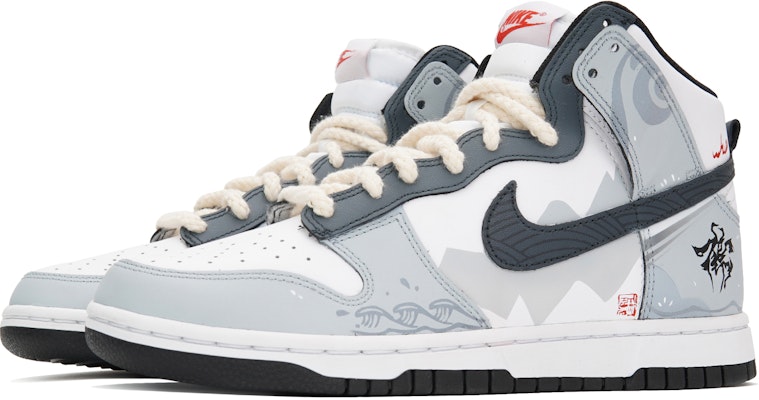 (W) 나이키 덩크 하이 '용의 해 CNY 팩 그레이 화이트' (커스텀 슈즈) DD1869-103(Teamp-海纳百川S-BOX) Shop (W) 나이키 덩크 하이 '용의 해 CNY 팩 그레이 화이트' (커스텀 슈즈) DD1869-103(Teamp-海纳百川S-BOX)