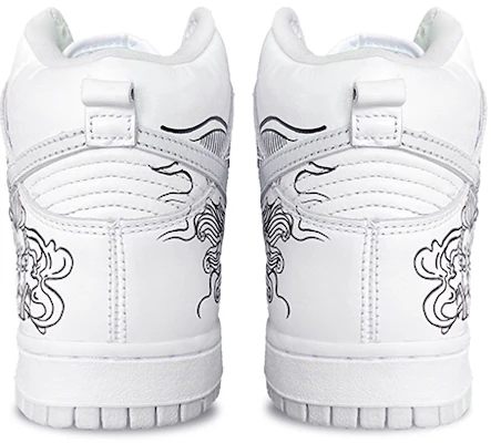 【定制球鞋】 Nike Dunk High 城隍廟 手繪 中國風定制 高幫 板鞋 女款 黑白 Shop 【定制球鞋】 Nike Dunk High 城隍廟 手繪 中國風定制 高幫 板鞋 女款 黑白