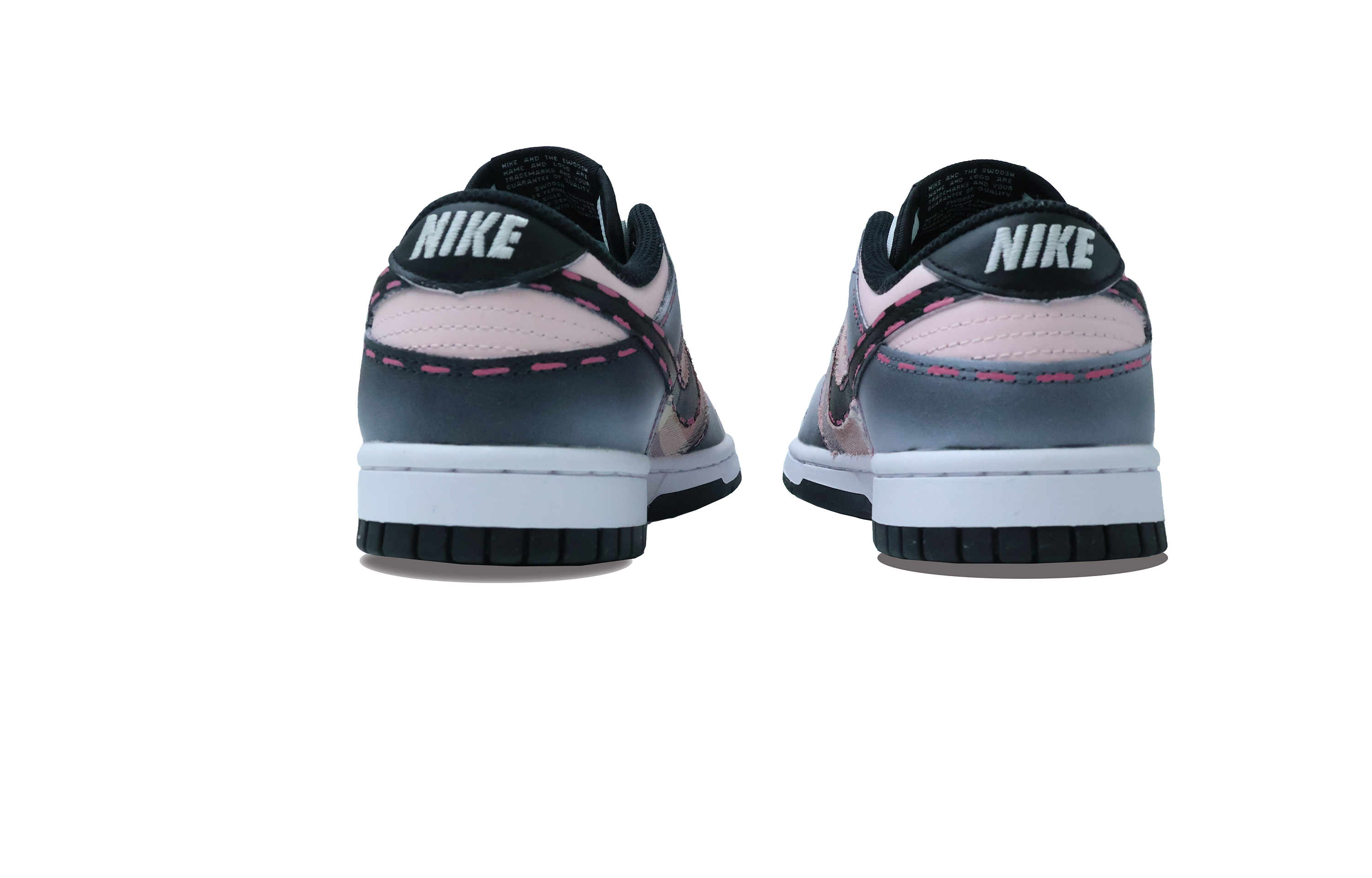 Purchase (W) [Sepatu Kustom] Nike Dunk Low 520 'Brownie Tiffany Pink Panda' DD1503-101(Team302-黑粉布朗尼）