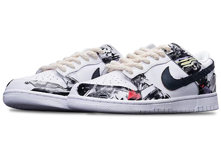 Lookbook (W) 나이키 덩크 로우 '추상 예술 동물 프린트' (43 characters) DD7099-100(Teamone-女款抽象艺术红黄黑)