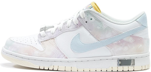 【定製球鞋】Nike Dunk Low abyblue腰果花 特殊禮盒 清新俐落 防滑耐磨 低筒 賽板鞋 女款 粉藍 Buy 【定製球鞋】Nike Dunk Low abyblue腰果花 特殊禮盒 清新俐落 防滑耐磨 低筒 賽板鞋 女款 粉藍