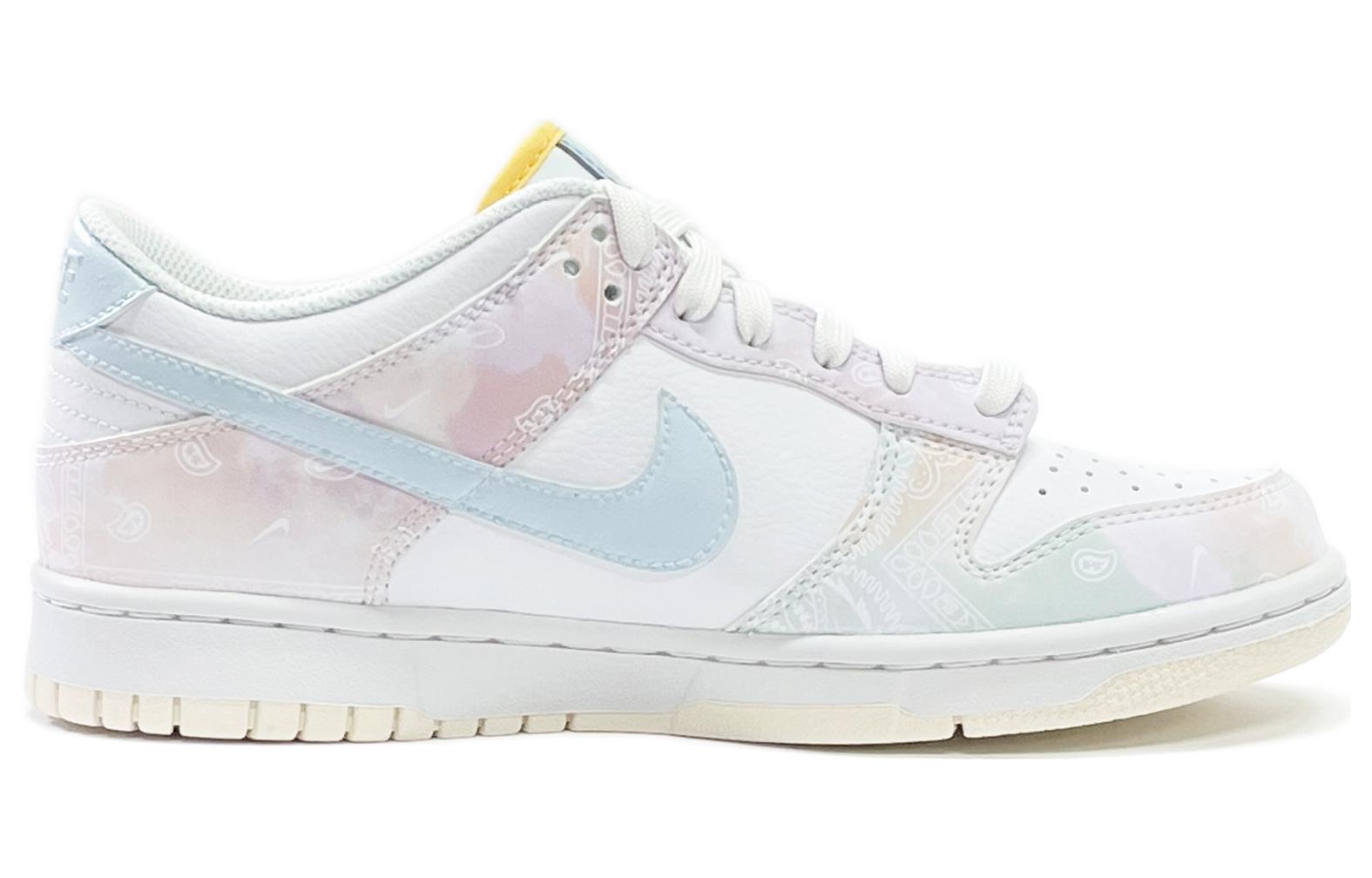 Order 【定製球鞋】Nike Dunk Low abyblue腰果花 特殊禮盒 清新俐落 防滑耐磨 低筒 賽板鞋 女款 粉藍