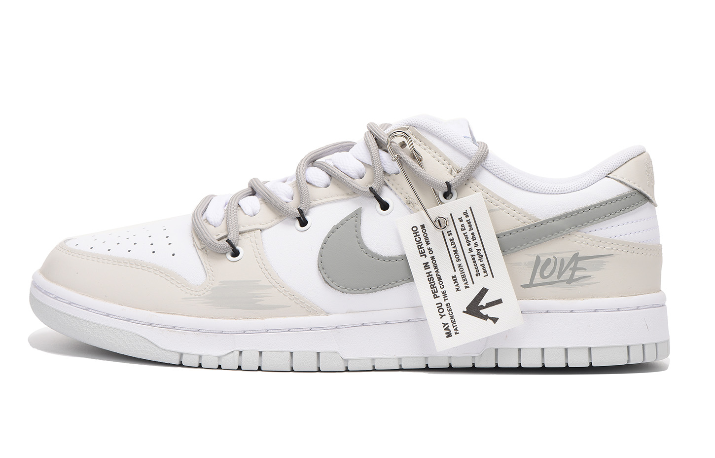 [Custom Shoes] (W) Nike Dunk Low 'Aged Chestnut Alphabet Deconstructed'