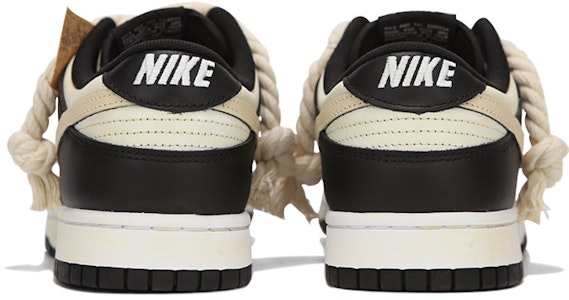 【定制球鞋】Nike Dunk Low 火心 蘇格蘭做舊熊貓 氧化 高街 解構綁帶 復古 低幫 休閒板鞋 女款 米黃黑 Shop 【定制球鞋】Nike Dunk Low 火心 蘇格蘭做舊熊貓 氧化 高街 解構綁帶 復古 低幫 休閒板鞋 女款 米黃黑