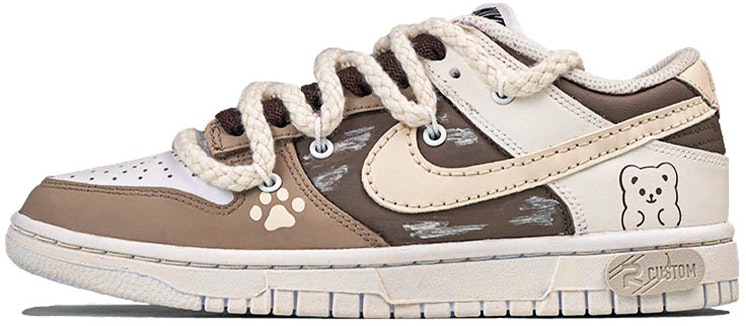 custom-shoes-women-nike-dunk-low-animal-print-mocha