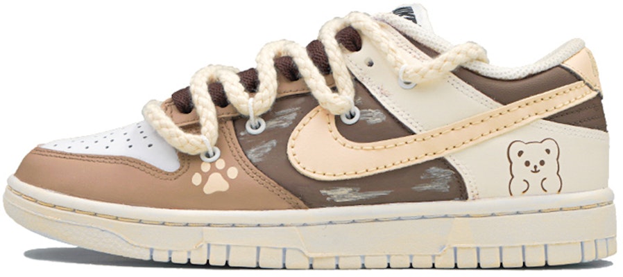 (W) 나만의 동물 무늬 브로운 나이키 덩크 로우 (50 characters) DD7099-100(Team27-女款小熊饼干摩卡棕) Buy (W) 나만의 동물 무늬 브로운 나이키 덩크 로우 (50 characters) DD7099-100(Team27-女款小熊饼干摩卡棕)