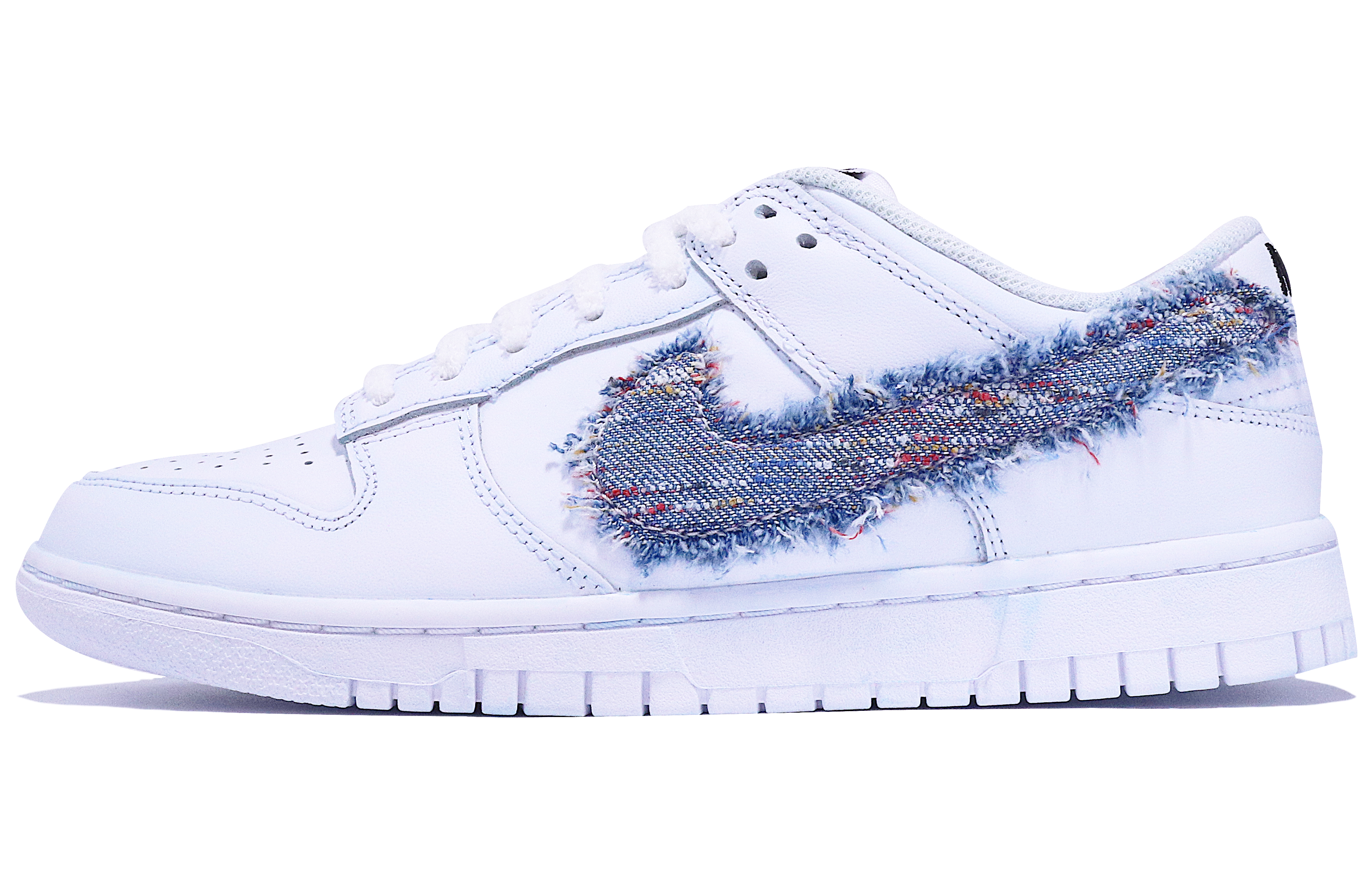 [Custom Shoes] (Women) Nike Dunk Low 'Animal Print Blue-White'