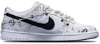 Order 【客製化球鞋】Nike Dunk Low "動物紋" Vibe解構風格 手繪噴繪腰果花十字架鞋鍊 潮男節主題 低幫 板鞋 女款 白黑