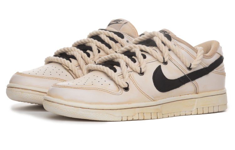 Lookbook (W) [Zapatos Personalizados] Nike Dunk Low 'Estampado Animal' DD7099-100(Team拾肆-女款做旧米QD)