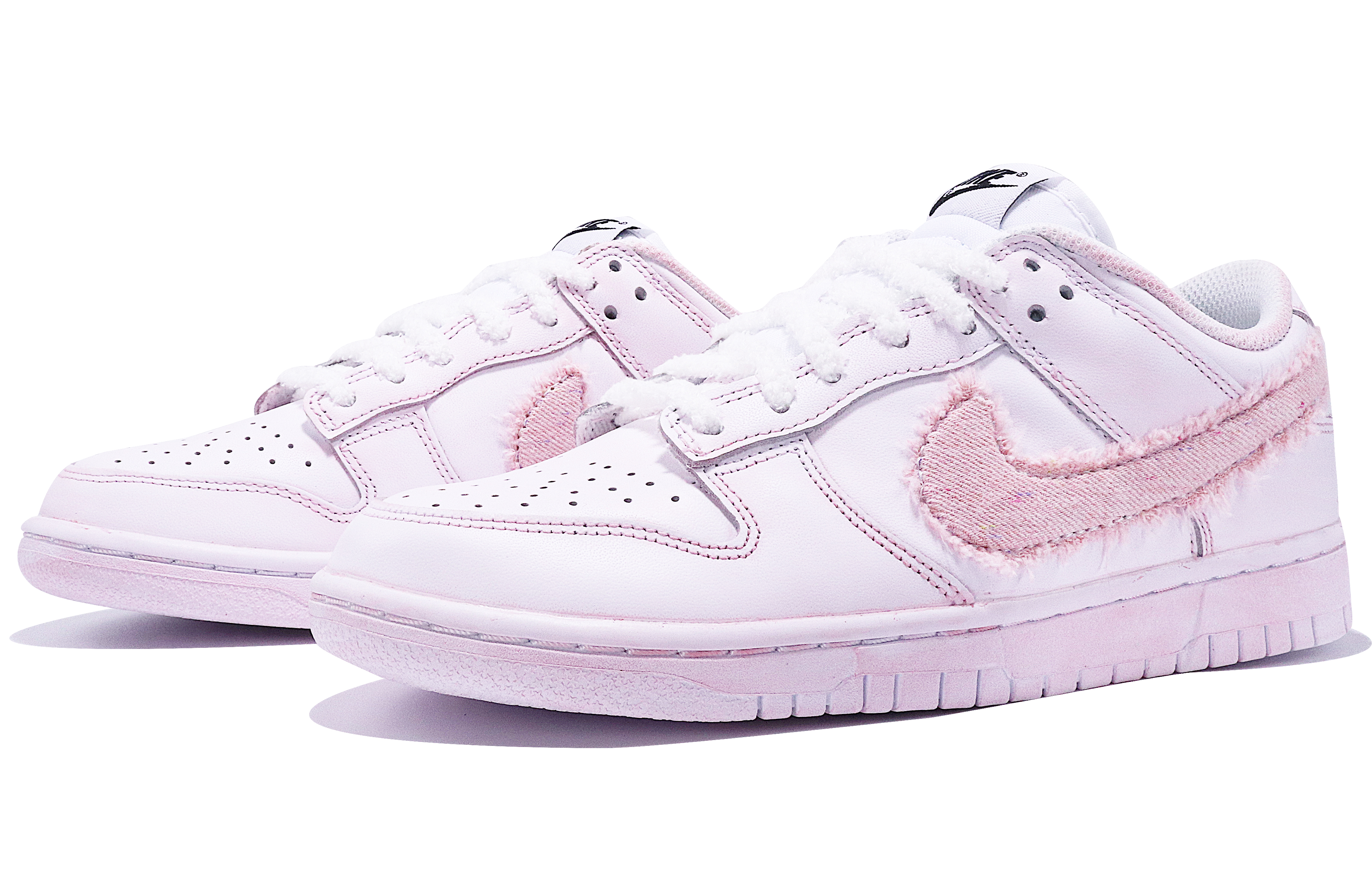 Lookbook (W) 나이키 덩크 로우 '애니멀 프린트' (커스텀) DD7099-100(TeamTen-女款DK复古粉钩)