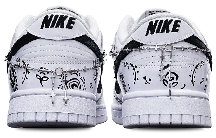 Shop (W) 나이키 덩크 로우 '애니멀 프린트 디컨스트럭티드' DD7099-100(TeamT-女款解构腰果花白黑)