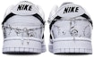 Shop 【客製化球鞋】Nike Dunk Low "動物紋" Vibe解構風格 手繪噴繪腰果花十字架鞋鍊 潮男節主題 低幫 板鞋 女款 白黑