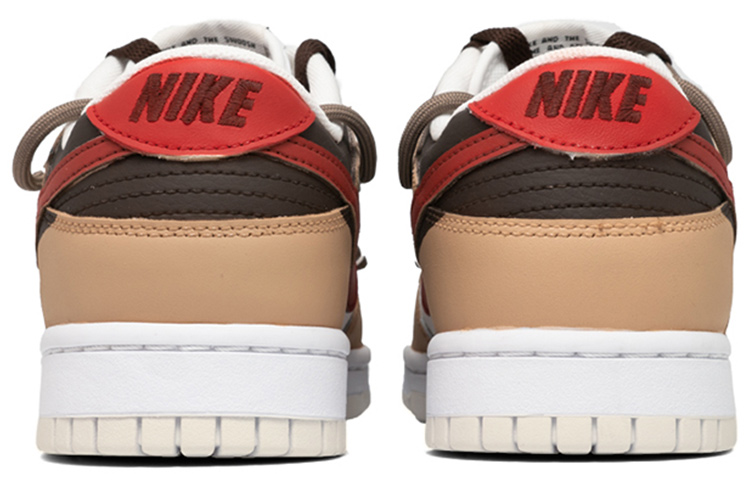 Purchase 【定制球鞋】 Nike Dunk Low 白色 航天员 月球 双钩 解构 低帮 女鞋 棕白