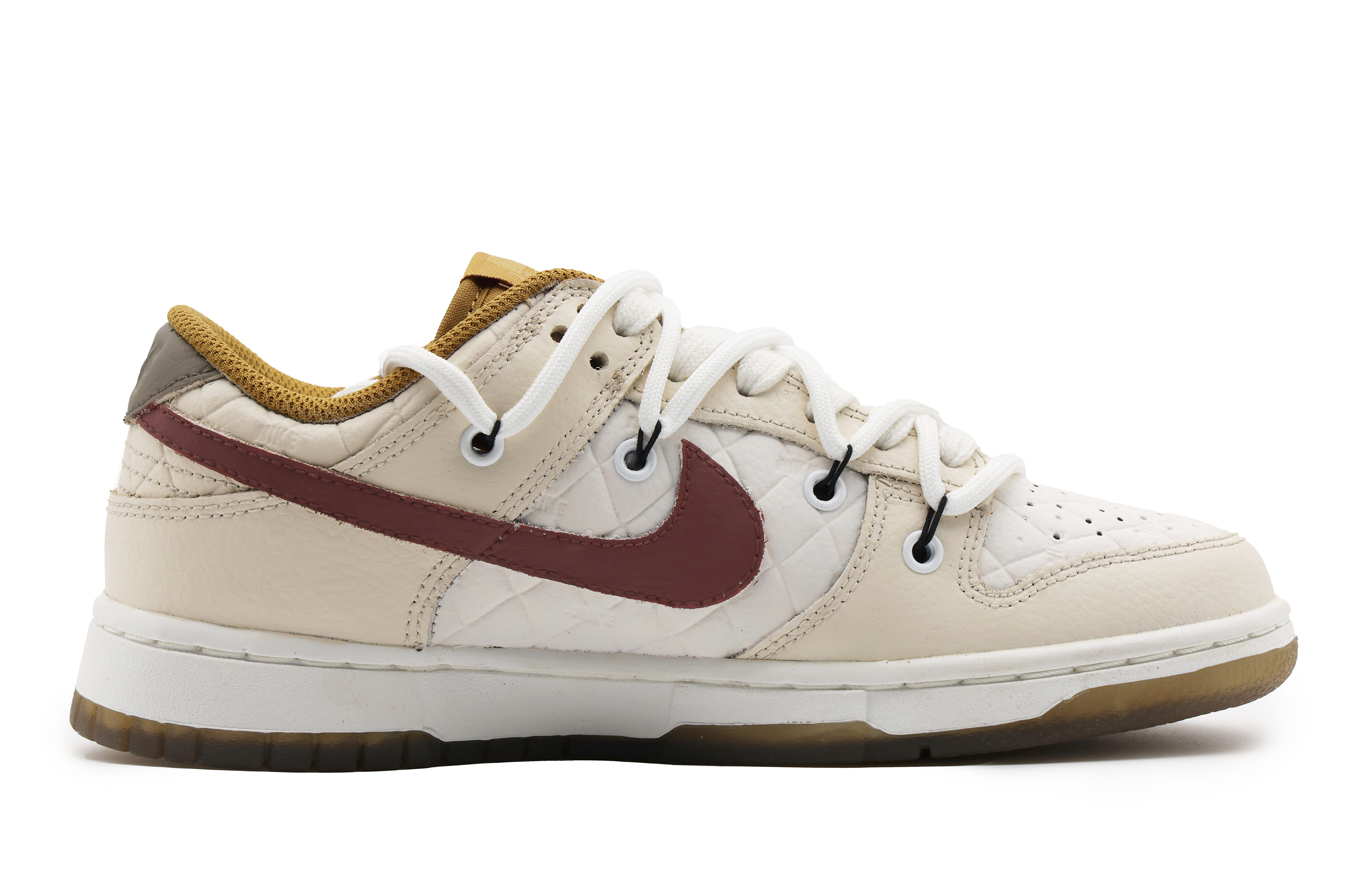 Order 【定製球鞋】Nike Dunk Low 菱格 宇航員 百搭 高級感 低幫 板鞋 女款 白