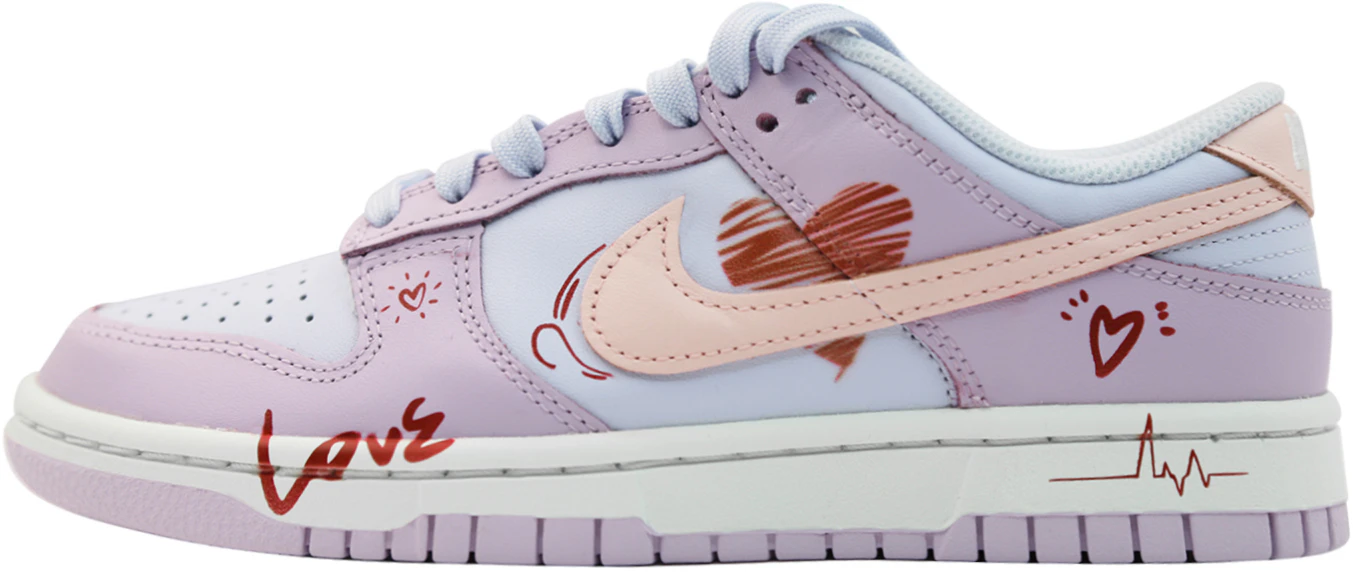 custom-shoes-women-nike-dunk-low-atmosphere-pink-blue-purple