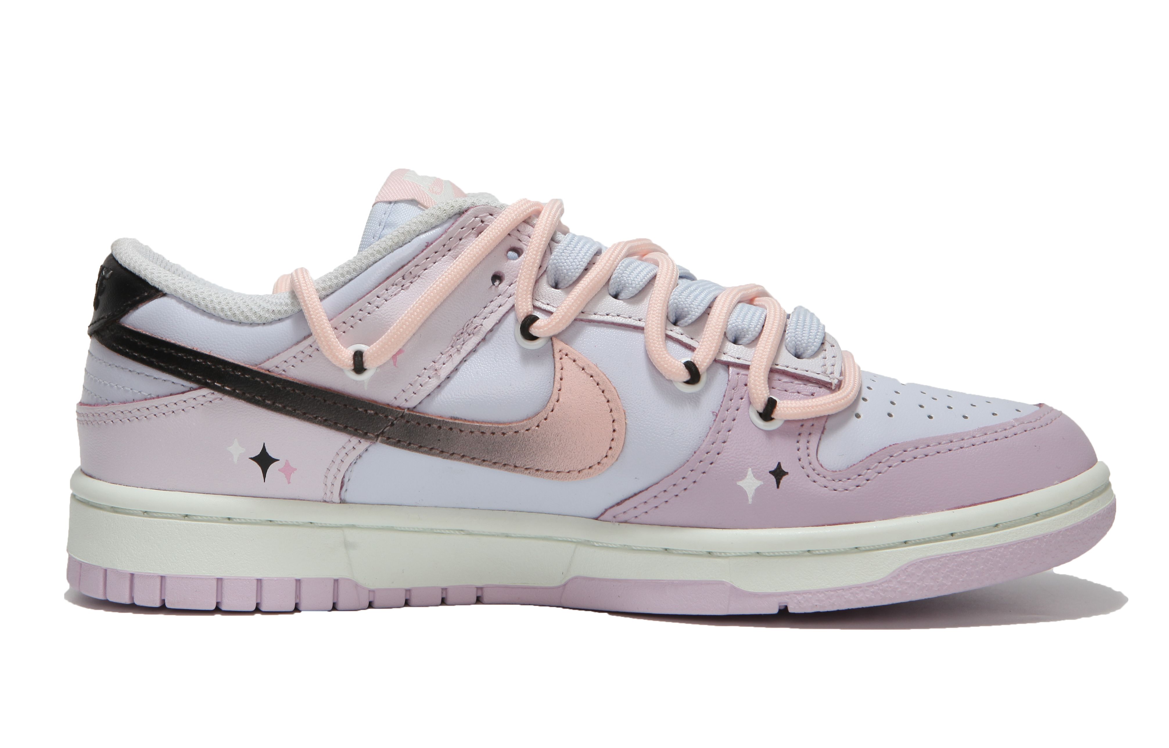 Order 【客製化球鞋】Nike Dunk Low "Atmosphere Pink" 卡通 可愛 粉黑漸變 低筒 滑板鞋 女款 粉紫