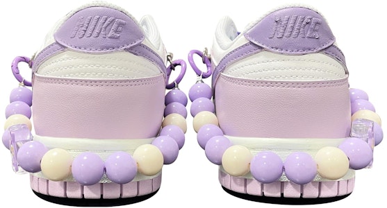 【定制球鞋】 Nike Dunk Low Atmosphere Pink 漸變鞋帶 糖果小熊 手繪 復古 低幫 板鞋 女款 白紫 Shop 【定制球鞋】 Nike Dunk Low Atmosphere Pink 漸變鞋帶 糖果小熊 手繪 復古 低幫 板鞋 女款 白紫