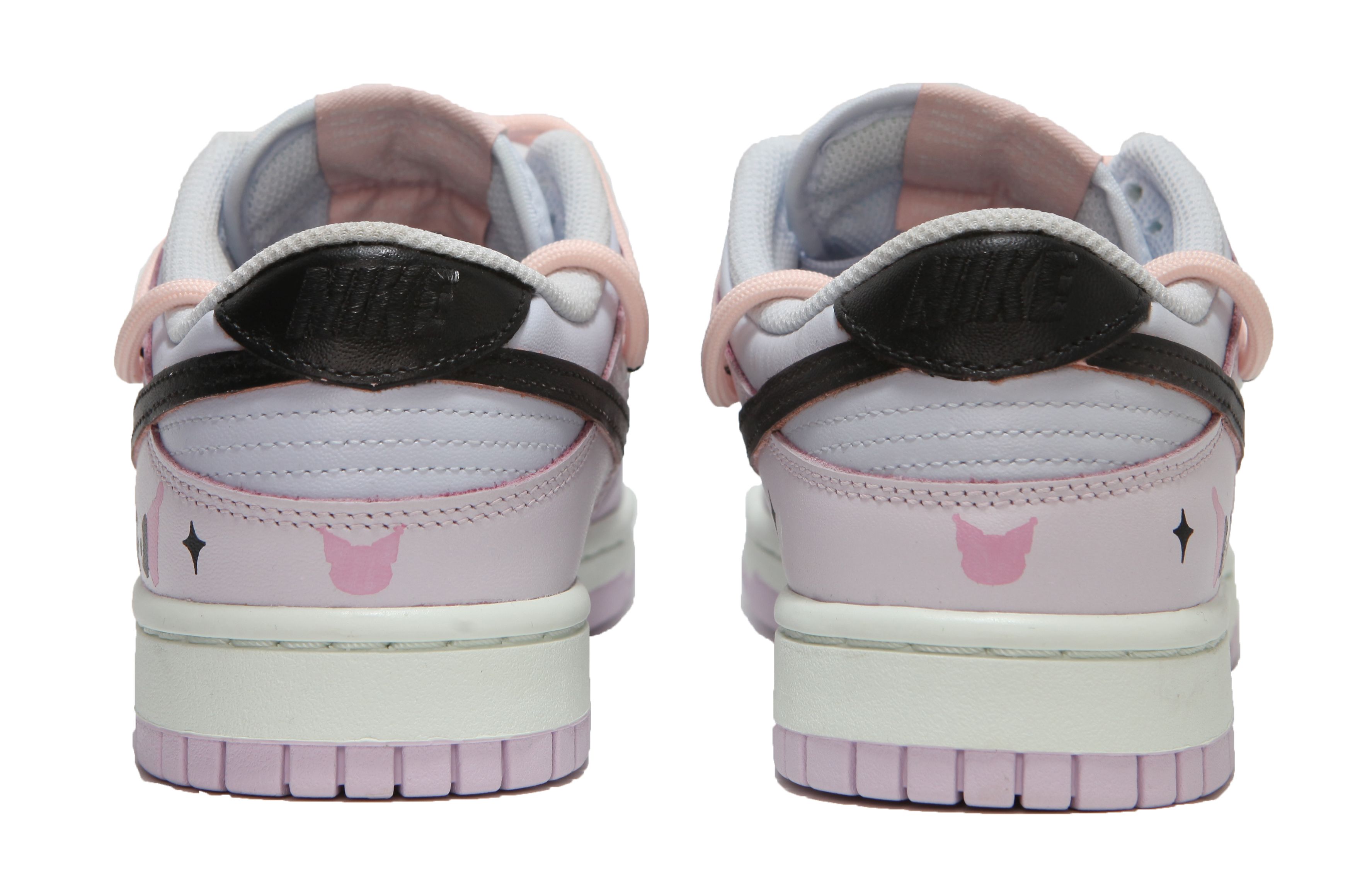 Shop 【客製化球鞋】Nike Dunk Low "Atmosphere Pink" 卡通 可愛 粉黑漸變 低筒 滑板鞋 女款 粉紫