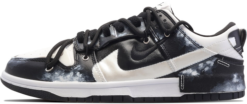 【定制球鞋】 Nike Dunk Low 月初暮雲 秋日果果 preppy 簡約 暈染 簡約 防滑 低筒 板鞋 女款 黑白 Order 【定制球鞋】 Nike Dunk Low 月初暮雲 秋日果果 preppy 簡約 暈染 簡約 防滑 低筒 板鞋 女款 黑白