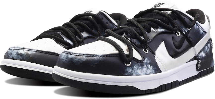 【定制球鞋】 Nike Dunk Low 月初暮雲 秋日果果 preppy 簡約 暈染 簡約 防滑 低筒 板鞋 女款 黑白 Shop 【定制球鞋】 Nike Dunk Low 月初暮雲 秋日果果 preppy 簡約 暈染 簡約 防滑 低筒 板鞋 女款 黑白