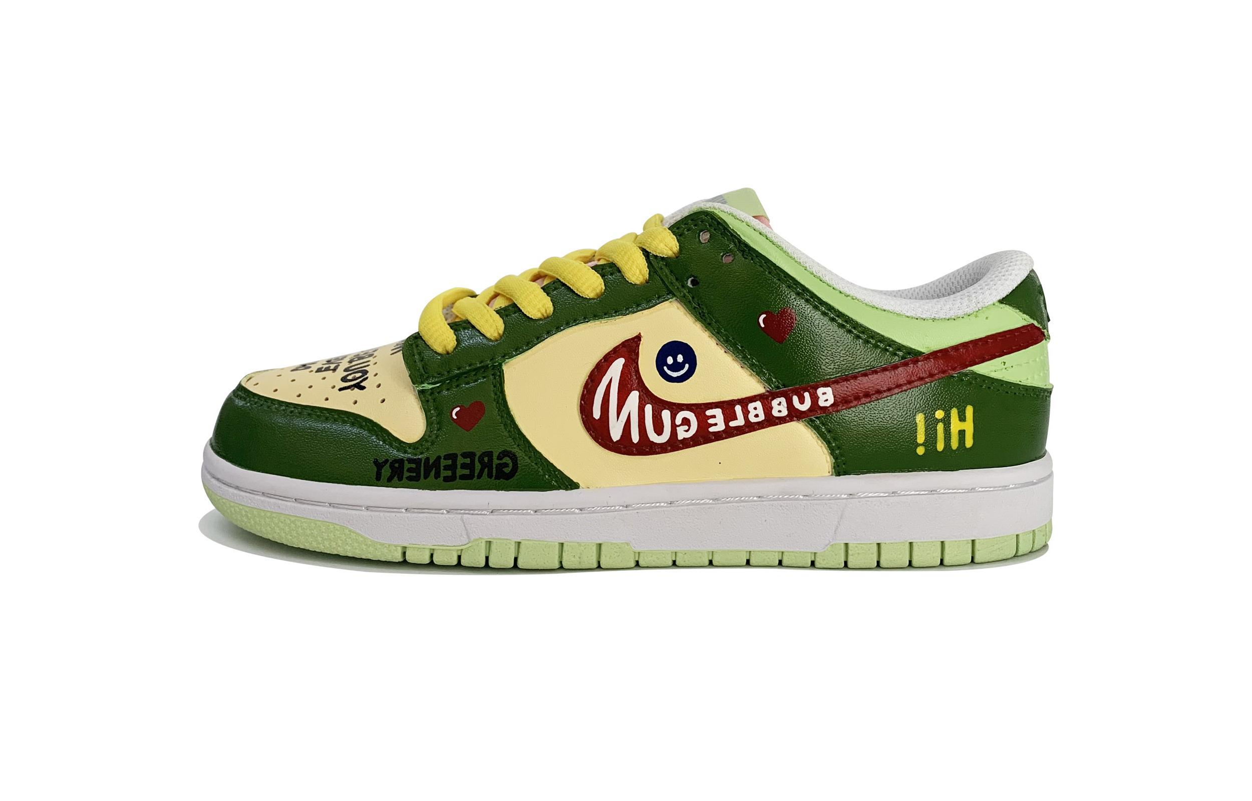 Buy (W) [カスタムシューズ] (女性用) ナイキ ダンク ロー 'アボカド バブルガム グラフィティ' DD1503-600(TeamD-女款牛油果泡泡糖)