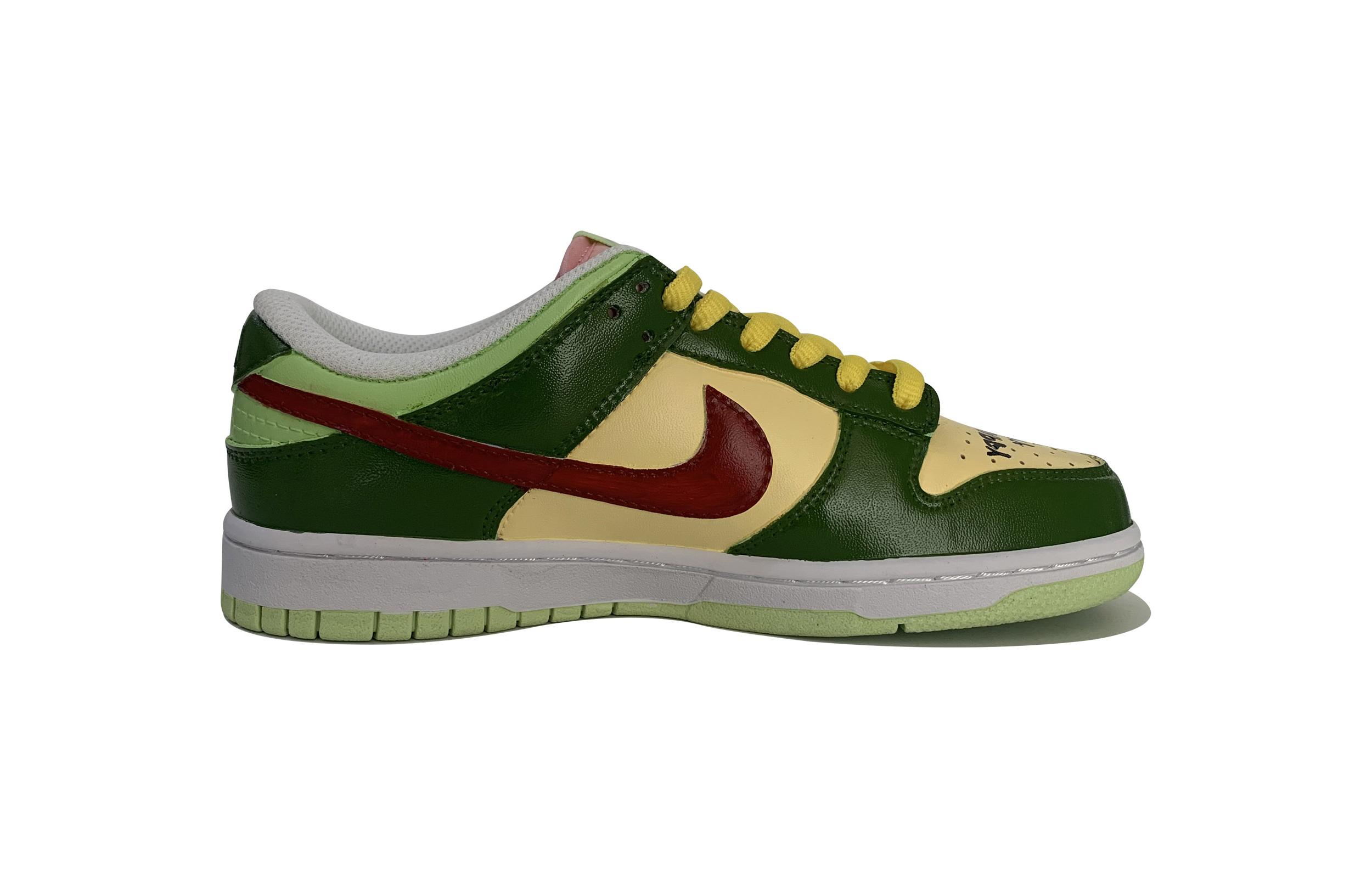 Order (W) [カスタムシューズ] (女性用) ナイキ ダンク ロー 'アボカド バブルガム グラフィティ' DD1503-600(TeamD-女款牛油果泡泡糖)