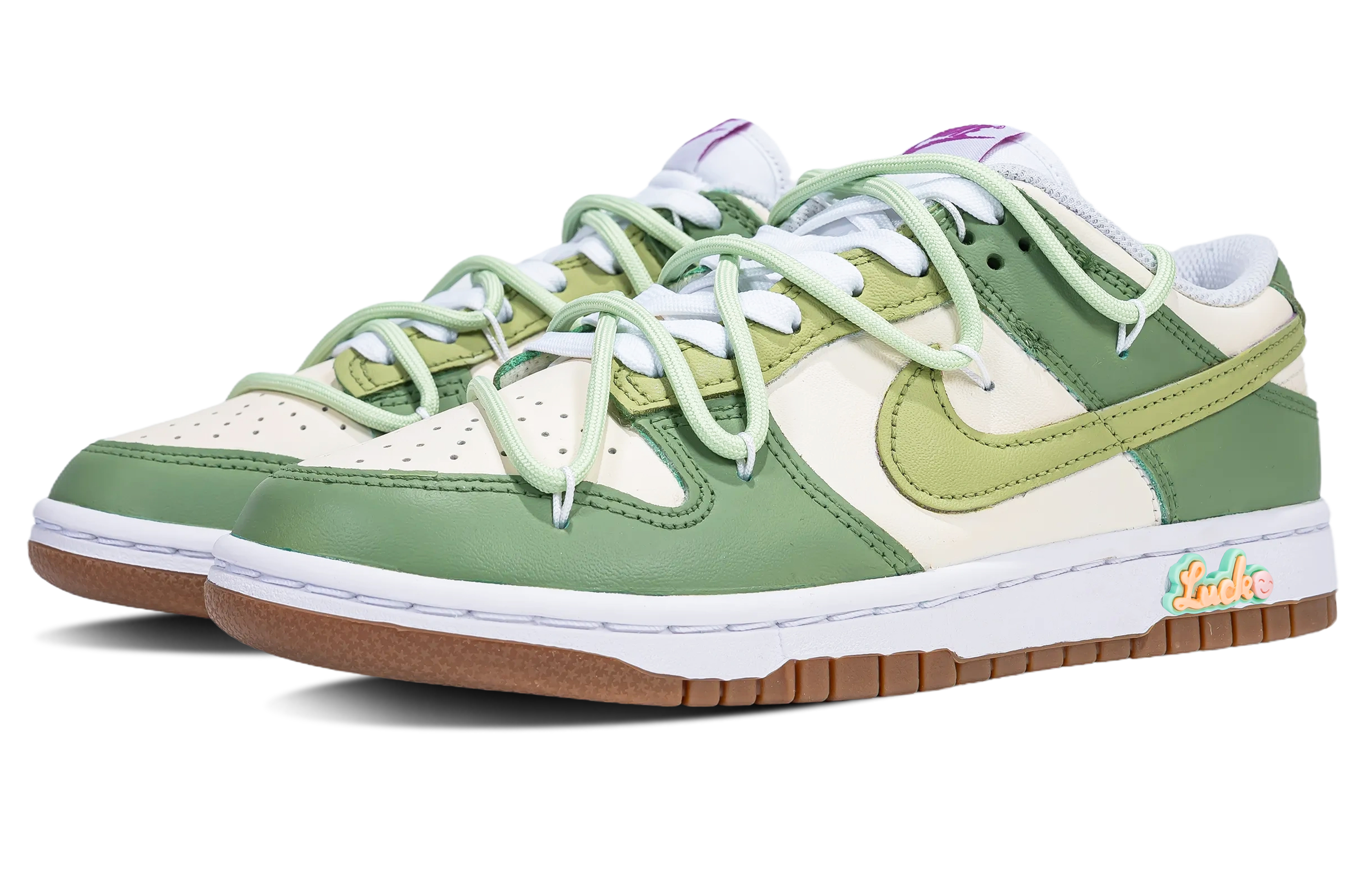 Lookbook (W) [Sepatu Custom] Nike Dunk Low 'Hijau Alpukat' FB7173-131(Team拾陆-女款牛油果绿)